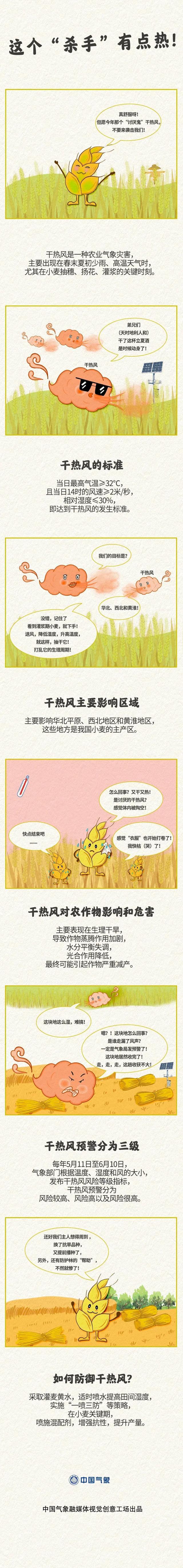 注意防范！5月12日起，河南将有干热风天气→