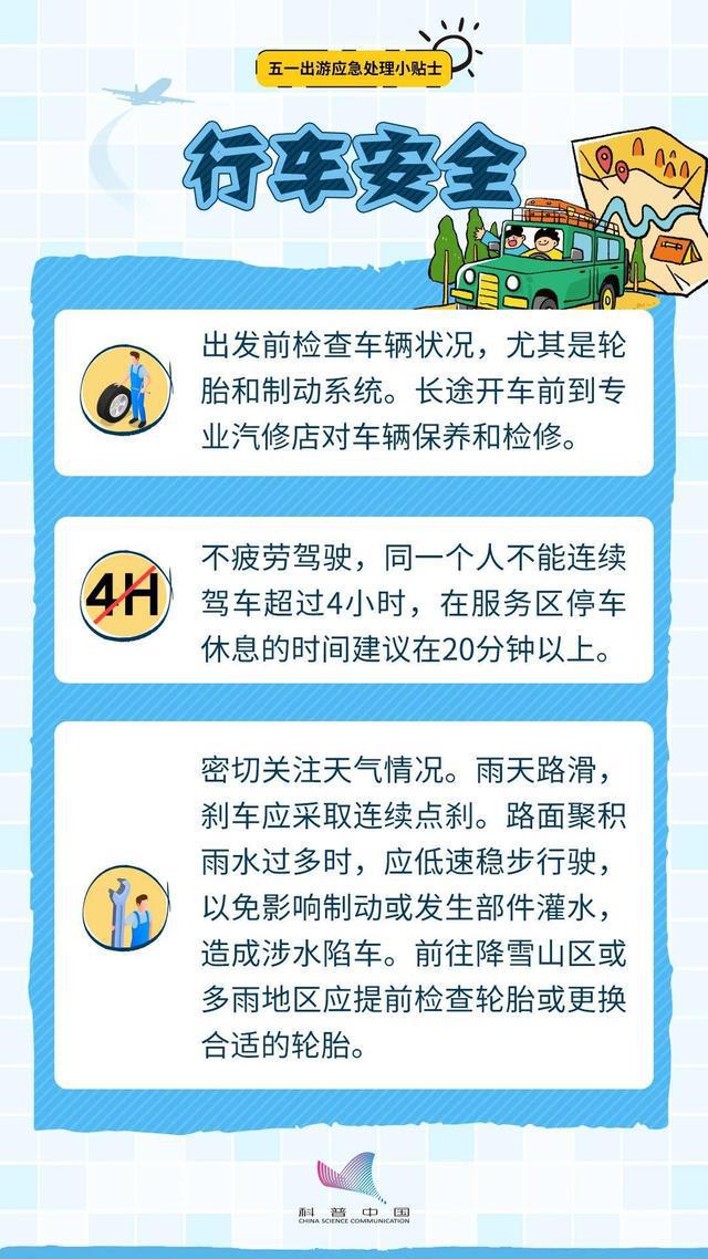 “五一”假期出行紧急处理小贴士，速戳领取