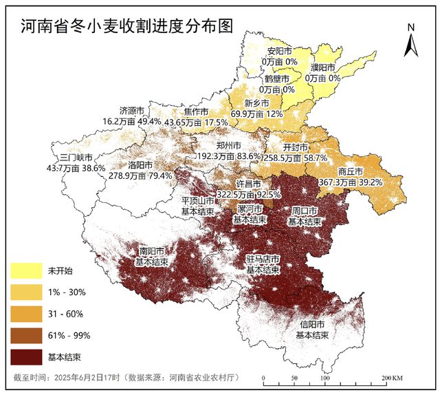 未来三天河南多晴好天气，适宜开展夏收夏种