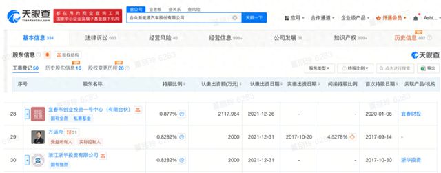 方运舟及其名下多家公司被限消 所持哪吒汽车股权被全部冻结
